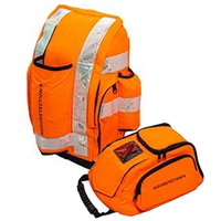 Radiodetection 2PC Set. RX Locator Backpack and TX Transmitter Bag Orange