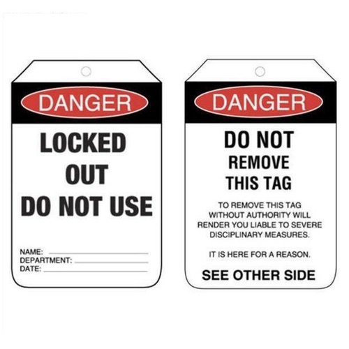Danger Lock Out Tags 5pc