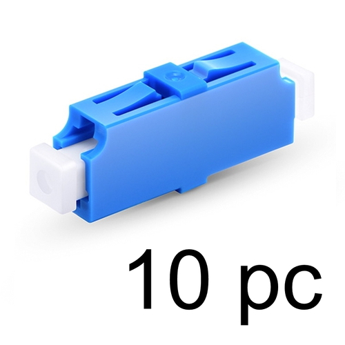 10pc Fiber Adapter LC/UPC to LC/UPC Simplex OS2 SM without Flange