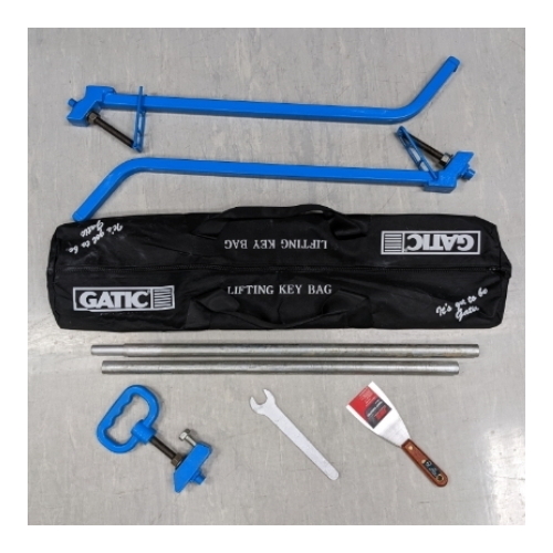 Gatic Lid Lifter Kit with bag and accessories