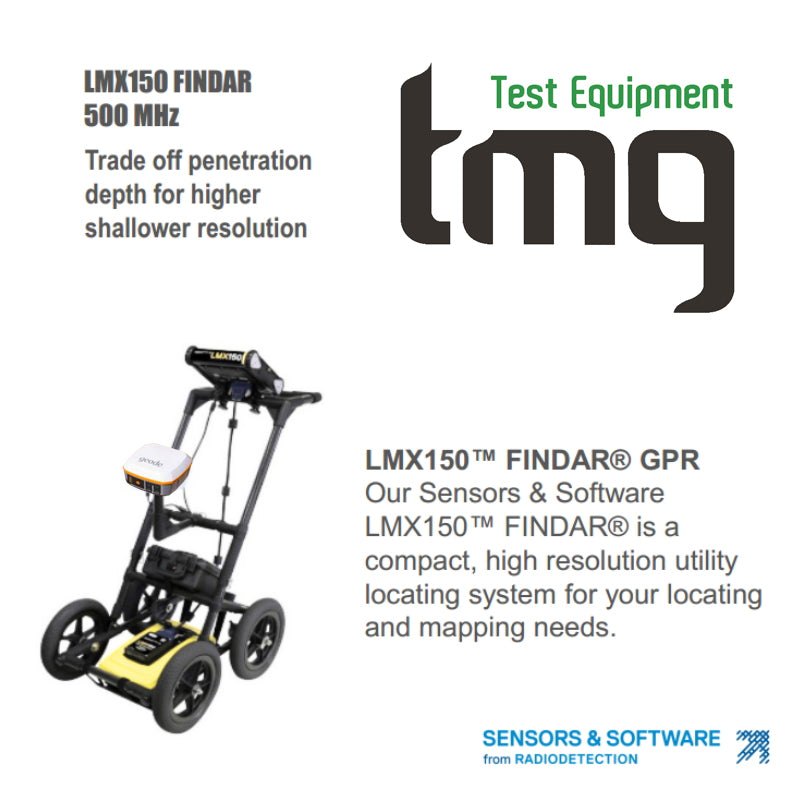 Sensors & Software LMX150 FINDAR Forensics & Utility GPR Unit