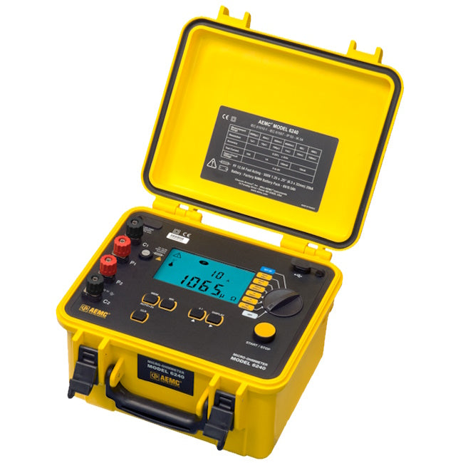 AEMC 6240 10 A Micro-Ohmmeter (DLRO)