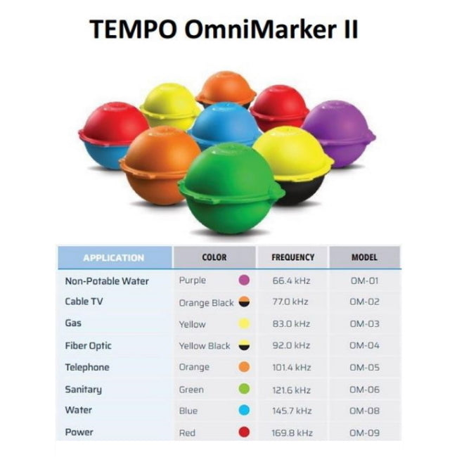 Tempo OM-01 Marker Balls Purple General