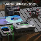CAROSS T14 12V 2000A Smart Lithium Jump Starter With Built-in Air Compressor & 3 Mode LED Worklight