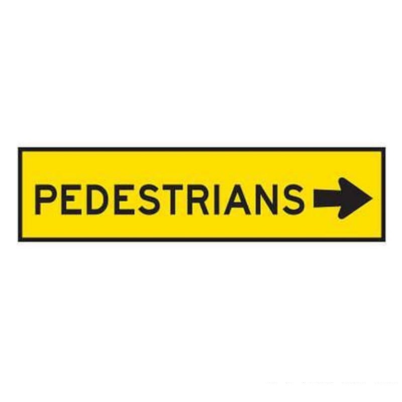 Pedestrian Right Sign 1200x300