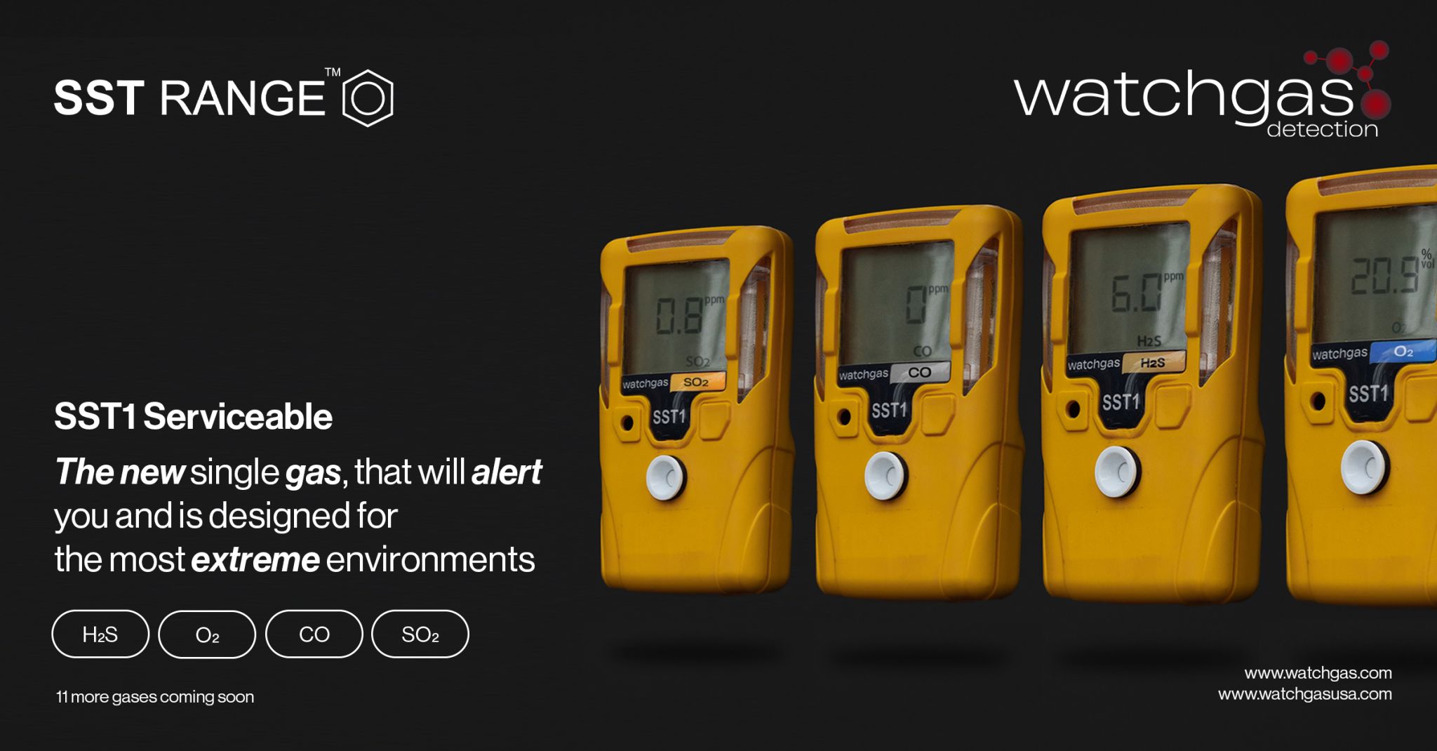 WatchGas SST1 Single Sensor Gas Detector