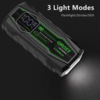 CAROSS T18Max 12V 2000A Compact Smart Lithium Jump Starter With Built-in 3 Mode Light
