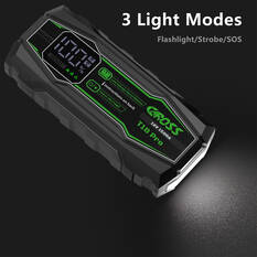 CAROSS T18Pro 12V 1500A Compact Smart Lithium Jump Starter With Built-in 3 Mode Light