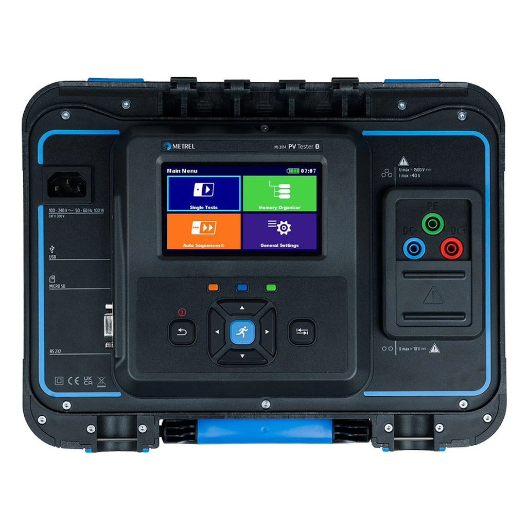 Metrel MI-3114 Photovoltaic (PV) Safety Tester – 40A