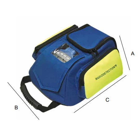 Radiodetection RX Locator Backpack & TX Transmitter Bag Yellow & Blue