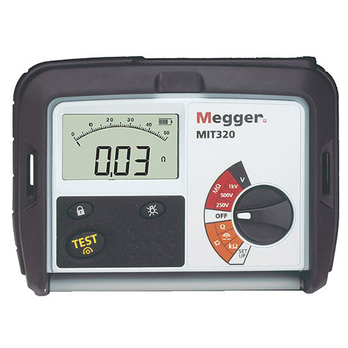 Megger MIT320 250/500/1000 V Insulation and Continuity Tester with Voltmeter Function