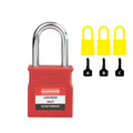 Volt Safety Red KD Padlock Chrome Plated Steel Shank 38mm
