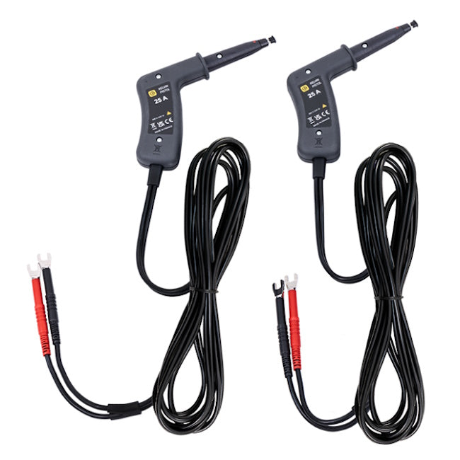 AEMC Pistol-Grip Kelvin Probes, 10 ft, 25 A, Spring-Loaded Kelvin Probes