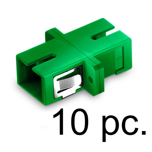 Fiber Adapter SC/APC to SC/APC Simplex OS2 SM with Flange 10Pc