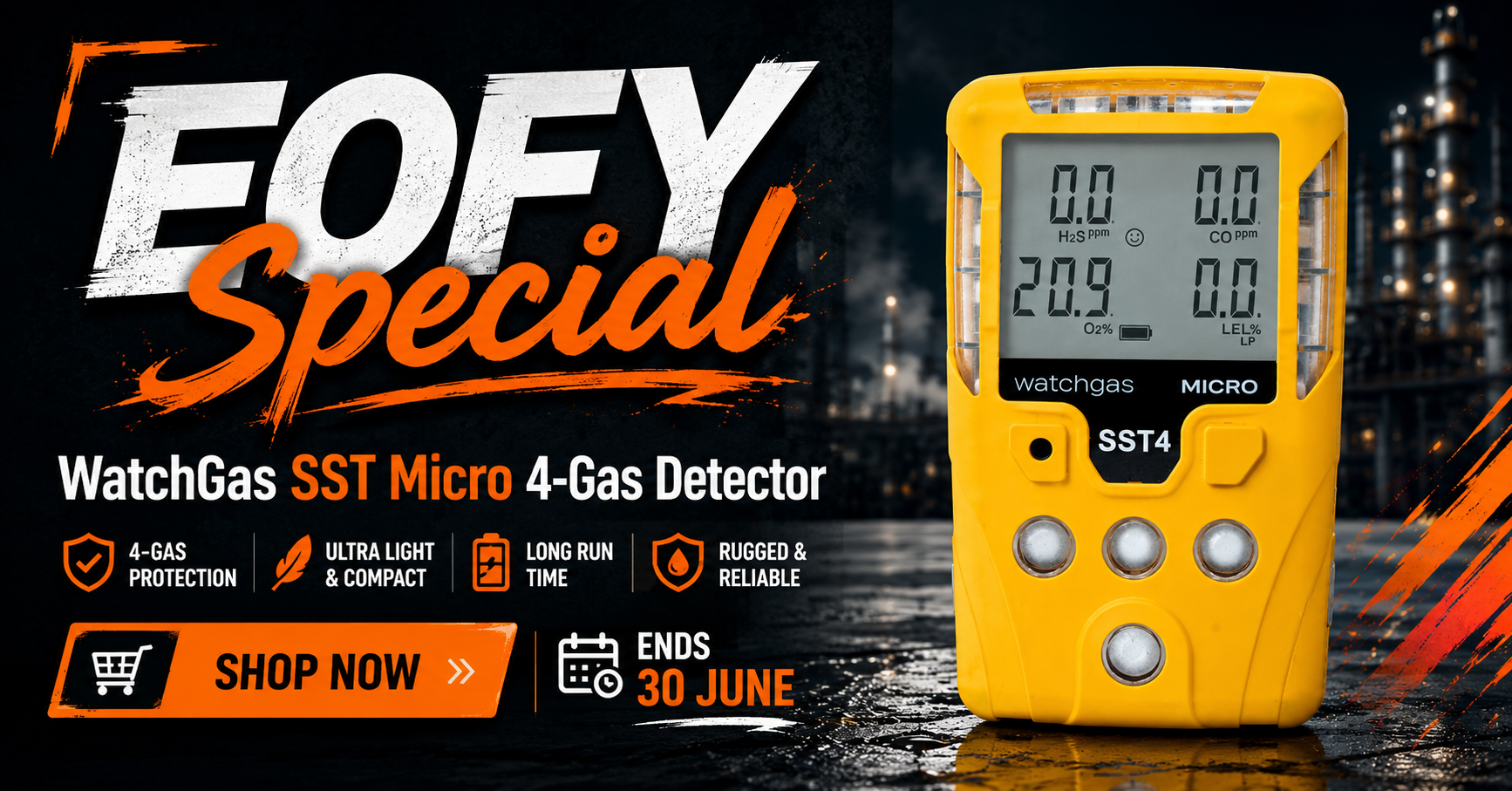 WatchGas SST Micro 4-Gas Detector