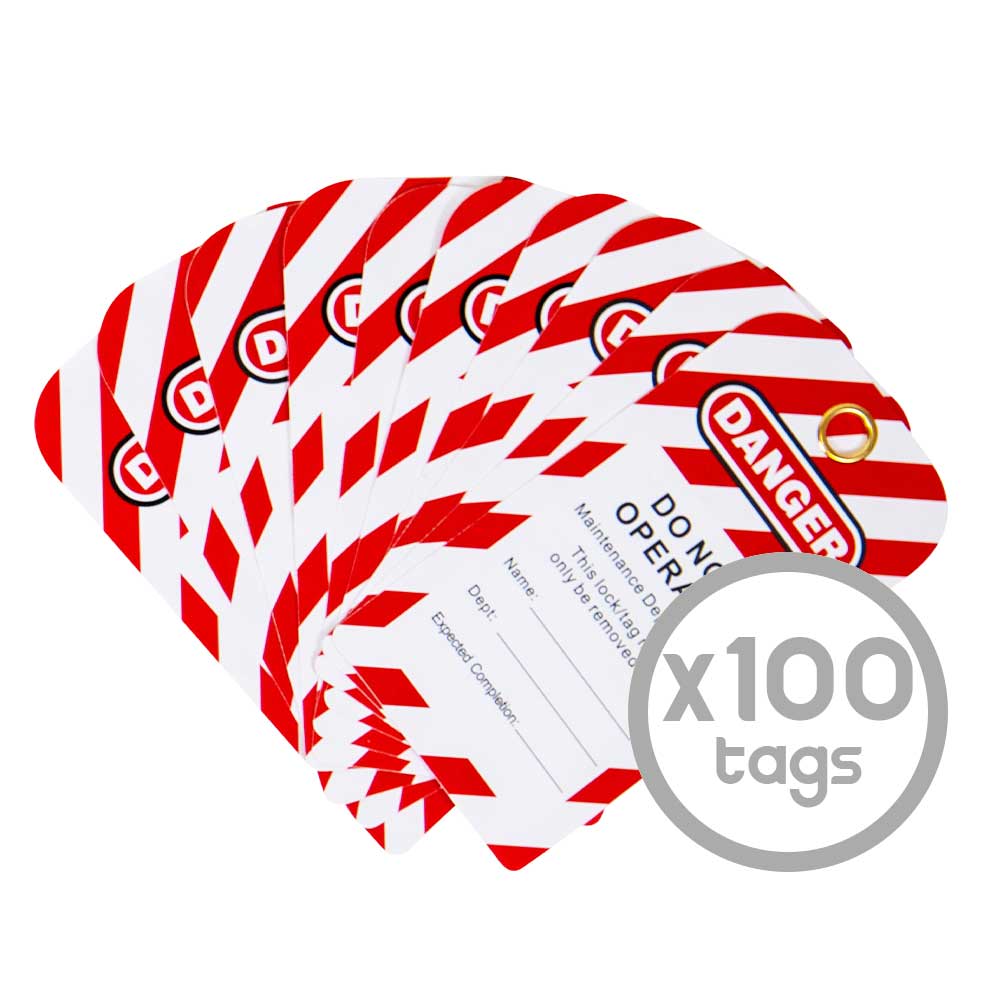 Volt Safety Lockout Tag Danger Do Not Operate 100 Pack