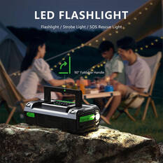 CAROSS T14 12V 2000A Smart Lithium Jump Starter With Built-in Air Compressor & 3 Mode LED Worklight