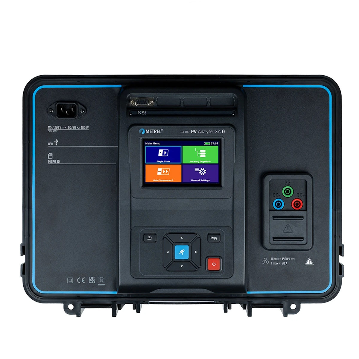 Metrel MI-3116 Photovoltaic (PV) Safety Tester – 40A Bifacial