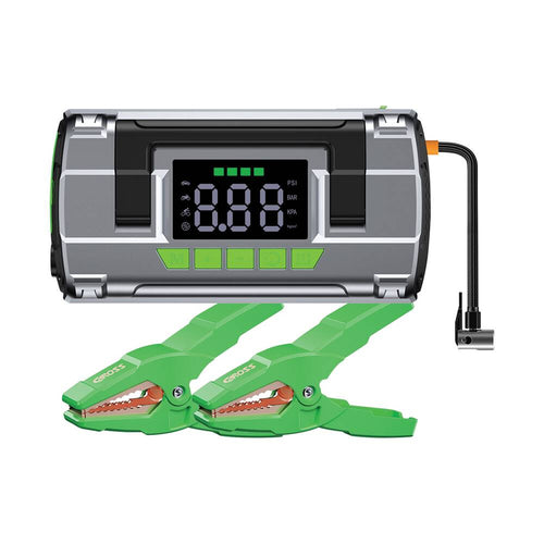 CAROSS T14 12V 2000A Smart Lithium Jump Starter With Built-in Air Compressor & 3 Mode LED Worklight - main product image