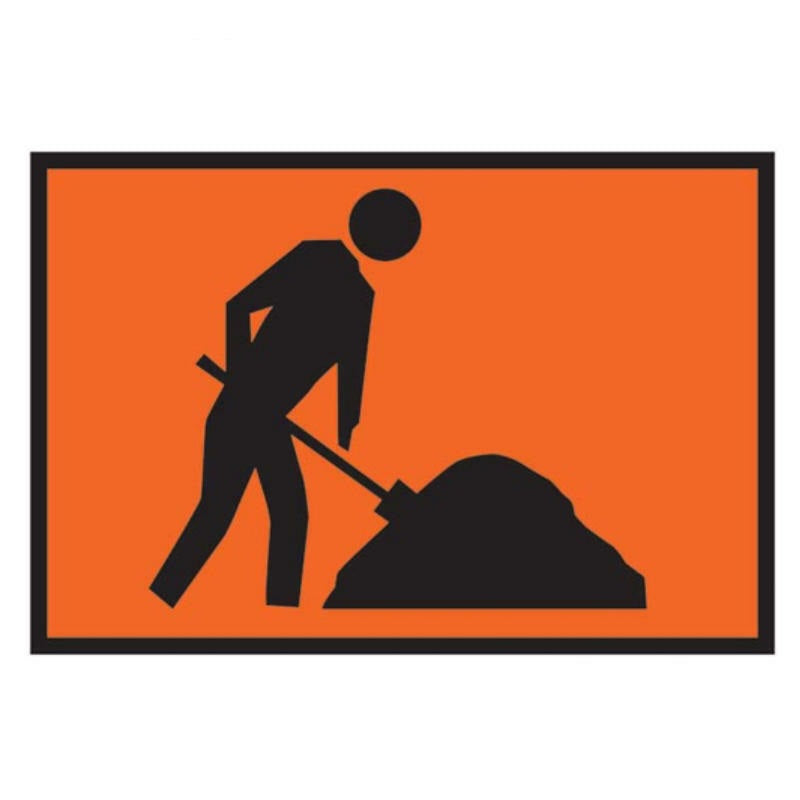 Workmen Ahead Sign - product view 3