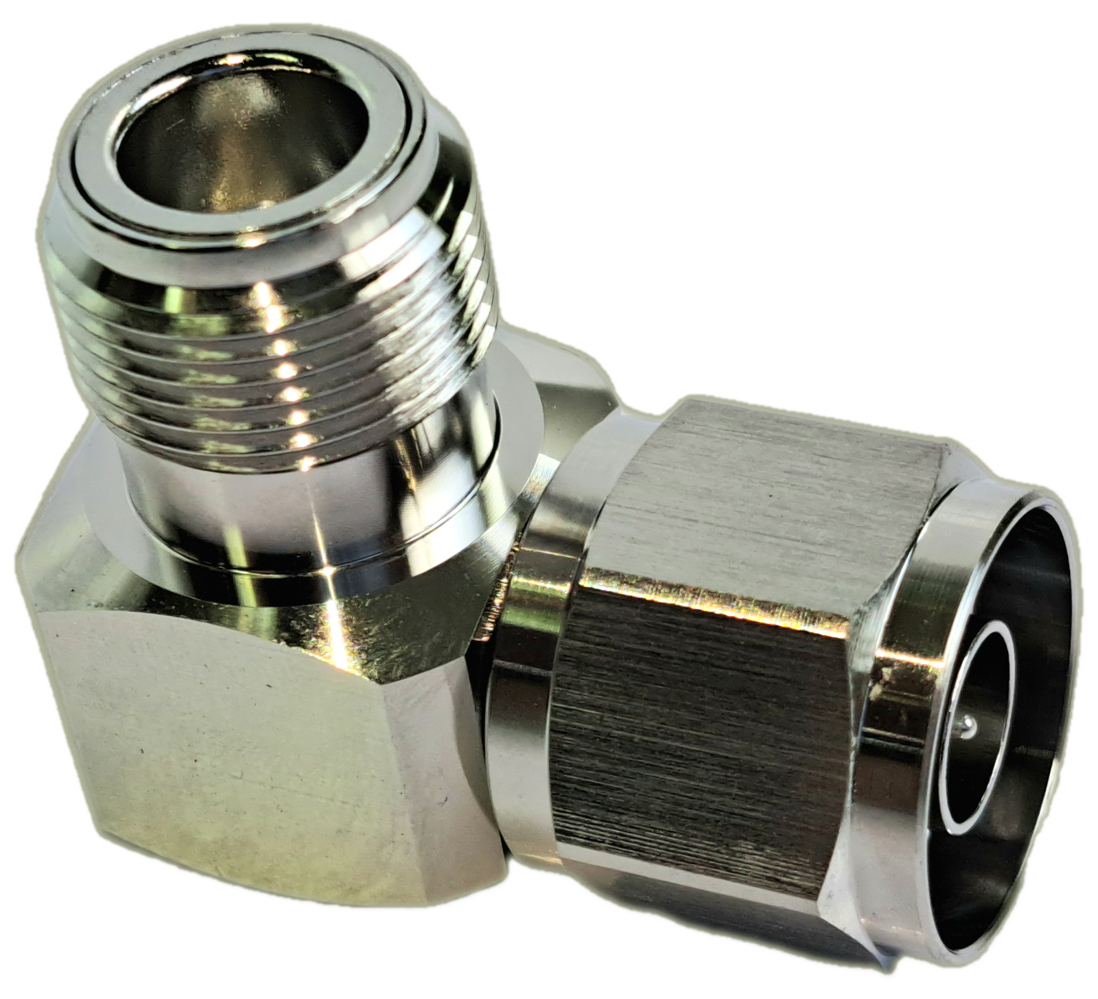 CommScope Low PIM Adaptor N (M) To N (F) Right Angle